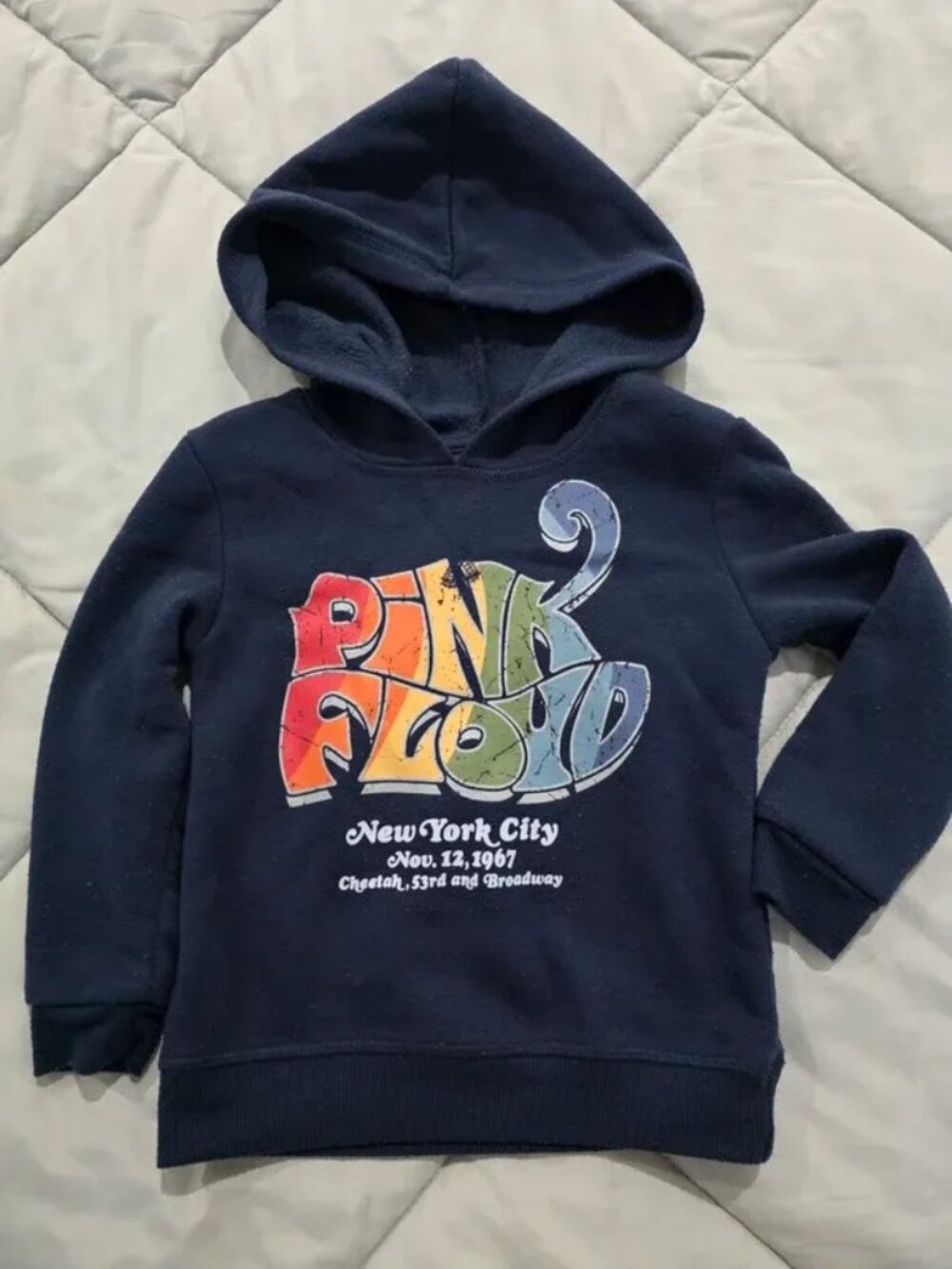 Pink Floyd Toddler Hoodie 3T New York City 1967 Retro Band Sweatshirt